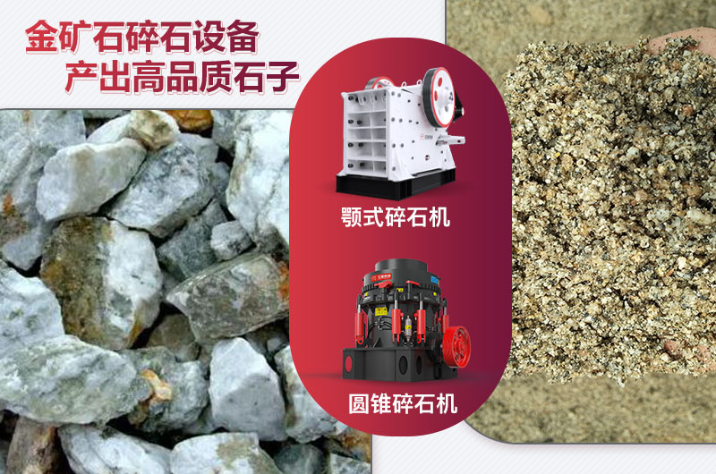 金矿石碎石设备及成品展示 金矿石碎石设备及成品展示