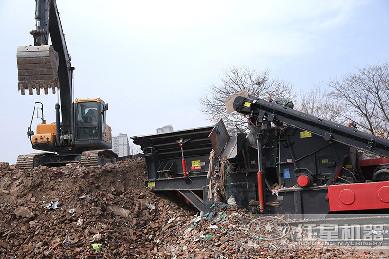 履带建筑垃圾粉碎机搭配反击破 履带建筑垃圾粉碎机搭配反击破