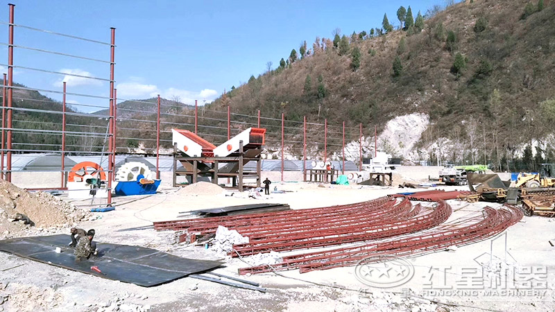 小型制砂设备安装现场 小型制砂设备安装现场