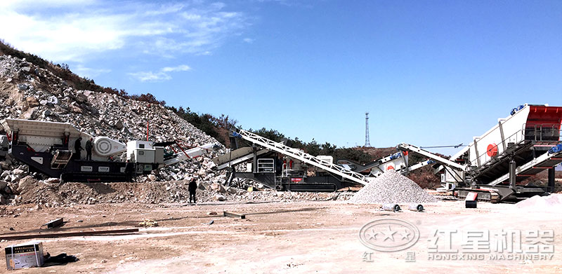 移动鄂破+移动圆锥破+移动筛分机 移动鄂破+移动圆锥破+移动筛分机