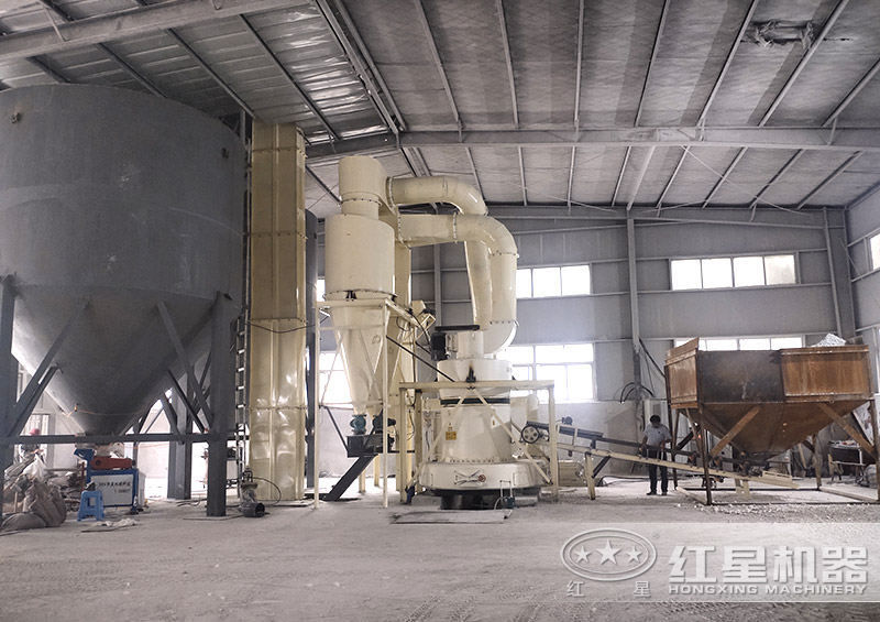 石头磨粉机成套设备施工现场 石头磨粉机成套设备施工现场