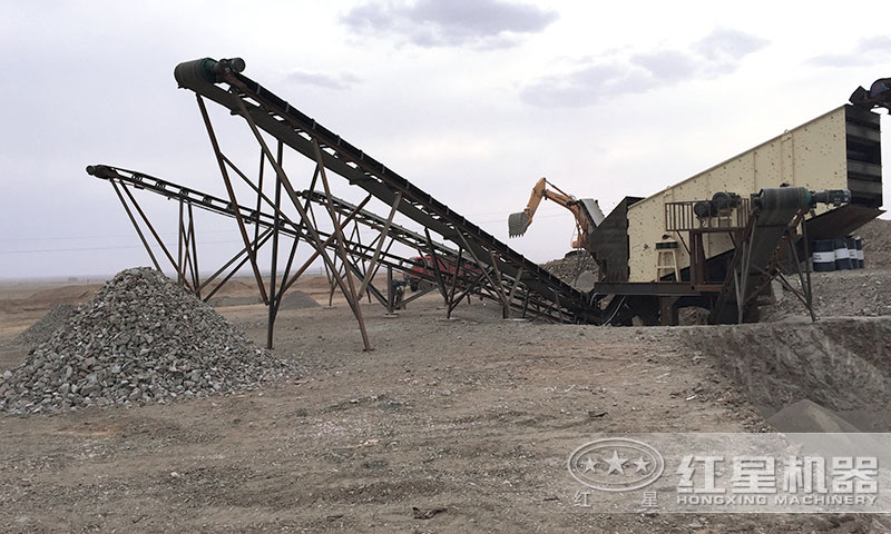 石子加工作业生产现场 石子加工作业生产现场