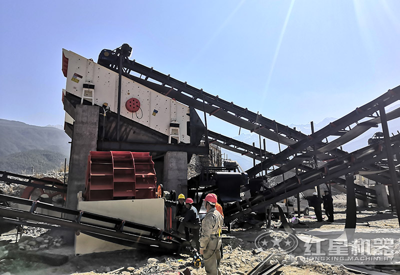 轮斗洗砂机安装实拍 轮斗洗砂机安装实拍