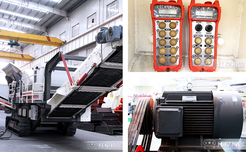 履带流动石料破碎机遥控操作更省力 履带流动石料破碎机遥控操作更省力