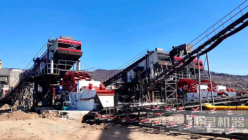 易彩堂机器轮斗洗砂机客户安装现场 易彩堂机器轮斗洗砂机客户安装现场