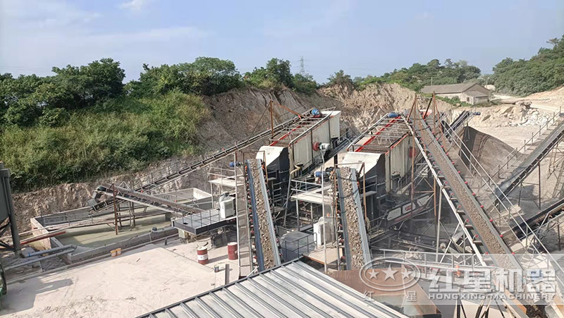 生产沙子、石子成套设备现场实拍 生产沙子、石子成套设备现场实拍