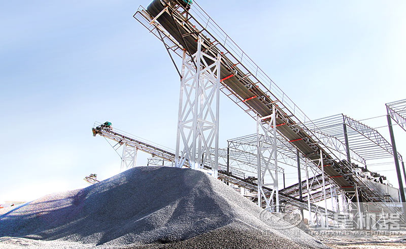 砂石场生产石子现场 砂石场生产石子现场