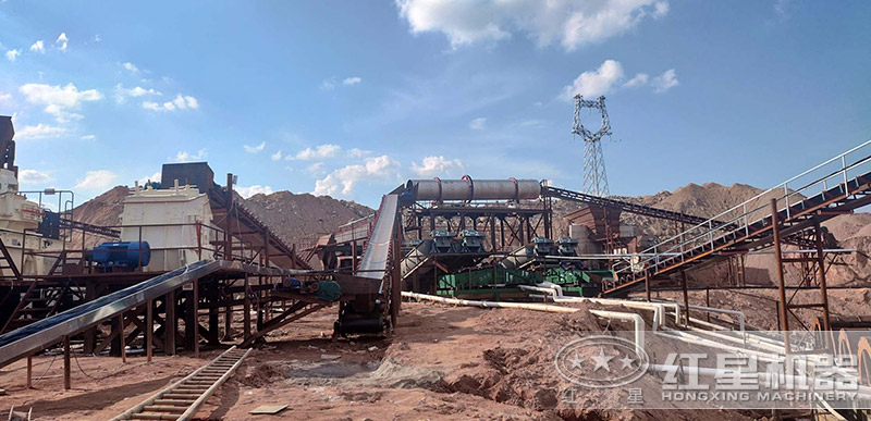 固定型石子生产线设备作业现场 固定型石子生产线设备作业现场