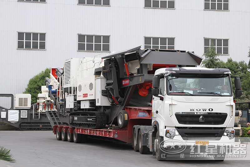 易彩堂机器移动石头打沙机发货了 易彩堂机器移动石头打沙机发货了