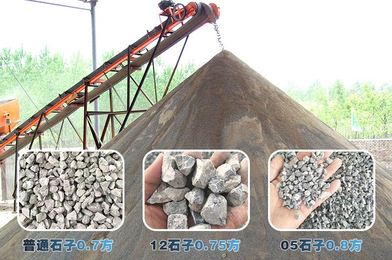 一吨石头能打出不同规格的石子 一吨石头能打出不同规格的石子