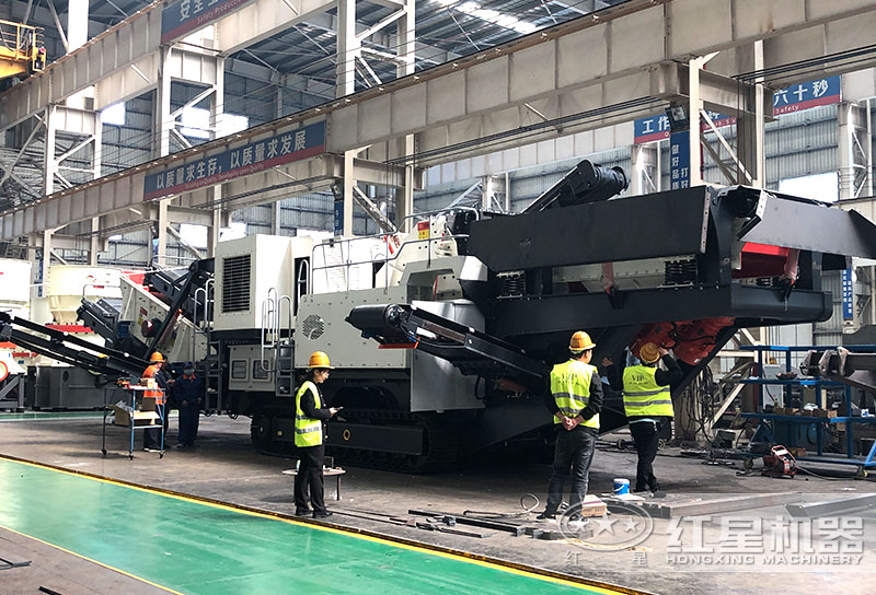 易彩堂机器建筑垃圾处理设备现货,客户考察 易彩堂机器建筑垃圾处理设备现货,客户考察