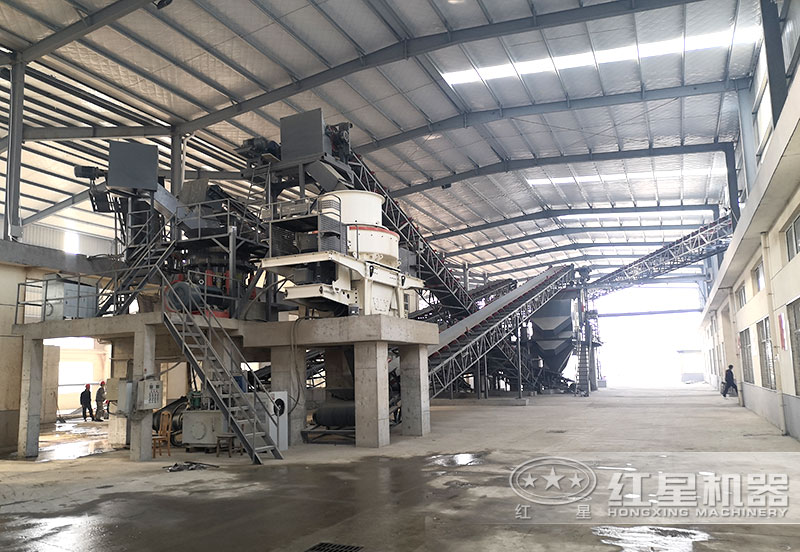 室内制砂配置冲击式破碎机,产量300吨/时 室内制砂配置冲击式破碎机,产量300吨/时