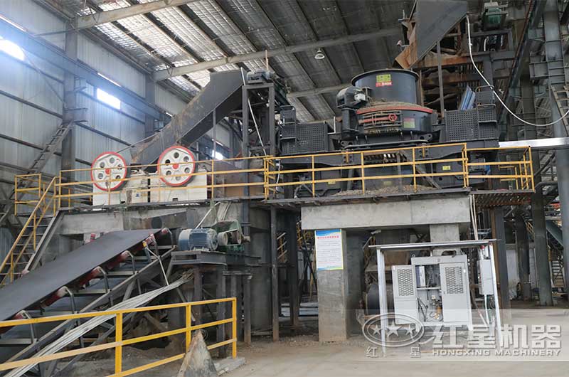 时产200吨玄武岩生产方案二现场 时产200吨玄武岩生产方案二现场