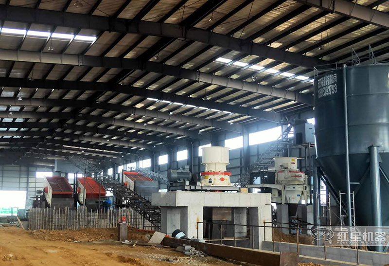 生产机制砂设备客户安装现场 生产机制砂设备客户安装现场