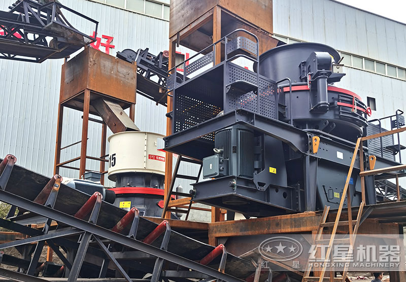 石料制砂生产线,圆锥破+制砂机 石料制砂生产线,圆锥破+制砂机