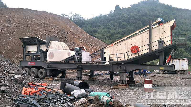 移动破+制砂设备+筛分机+配套设备 移动破+制砂设备+筛分机+配套设备