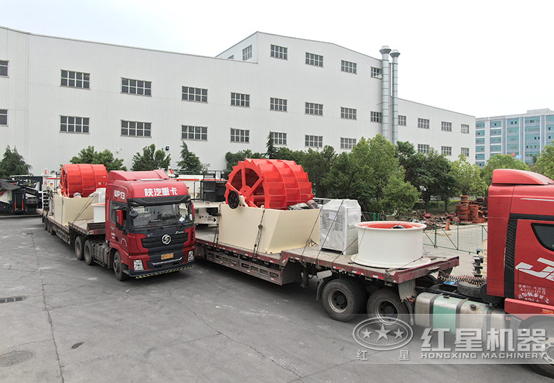 石料制成沙子生产线全套设备发货 石料制成沙子生产线全套设备发货