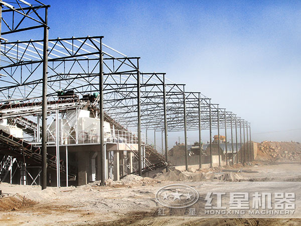 年产百万吨白云岩自动化破碎生产现场 年产百万吨白云岩自动化破碎生产现场