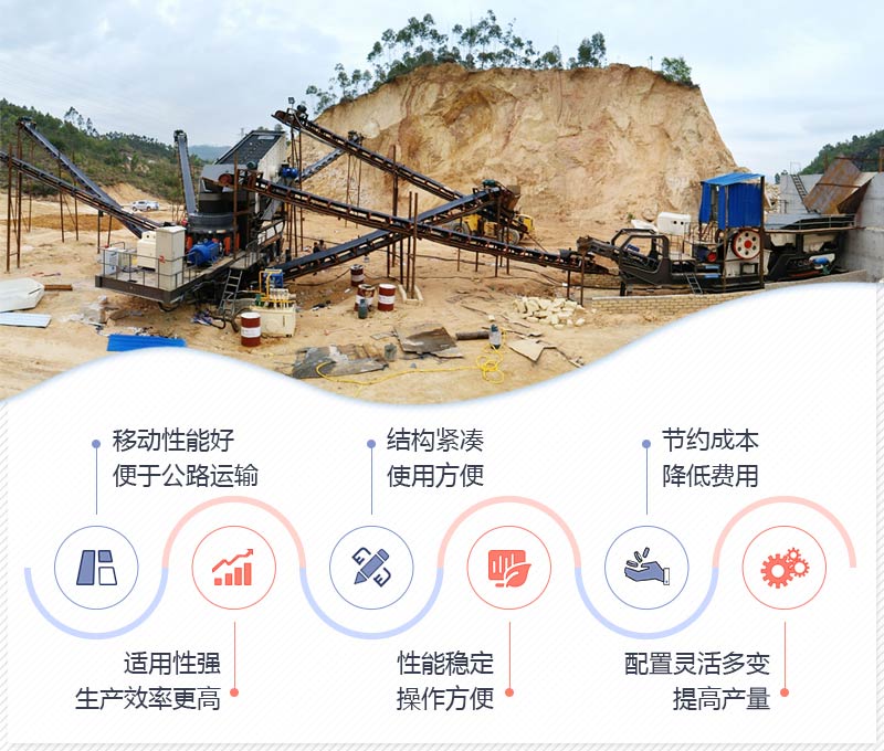 移动圆锥式破碎站性能特点 移动圆锥式破碎站性能特点