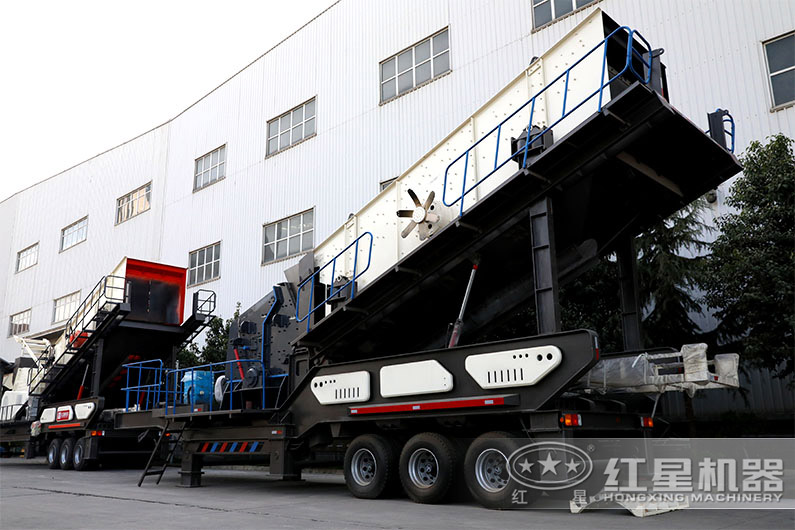 轮胎式移动破碎站 轮胎式移动破碎站